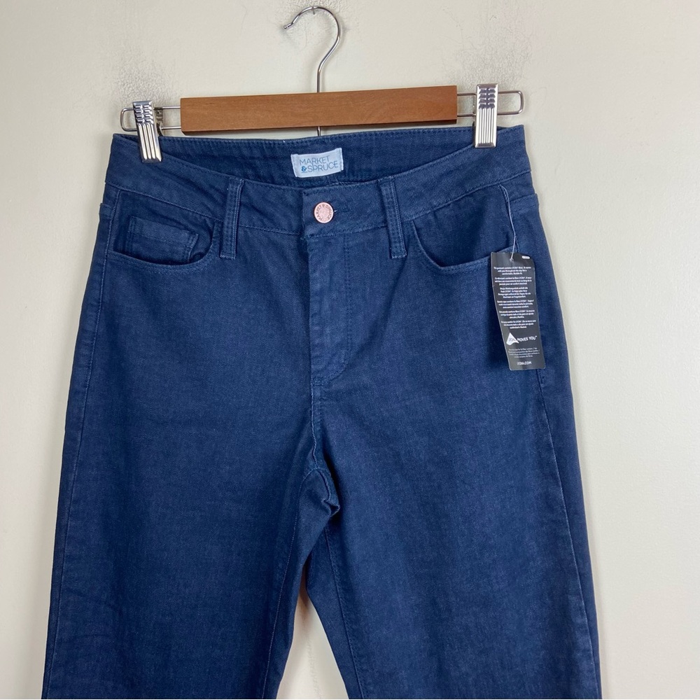 Market & Spruce Stitch Fix Dark Wash Denim Jeans Size 4 NWT Classic Fall Capsule - Picture 2 of 9